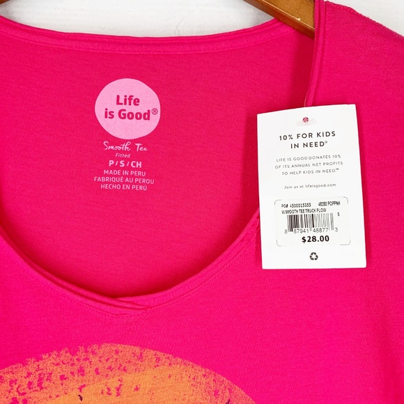 Life is Good Shirt S Knit Top Pickup Truck NEW - Picture 5 of 5